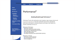 Desktop Screenshot of performance2.net
